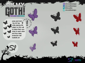 Sims 4 — Oh My Goth - Beauty Room Butterflies by SIMcredible! — by SIMcredibledesigns.com available at TSR 3 colors
