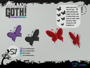 Sims 4 — Oh My Goth - Beauty Room Butterfly by SIMcredible! — by SIMcredibledesigns.com available at TSR 3 colors