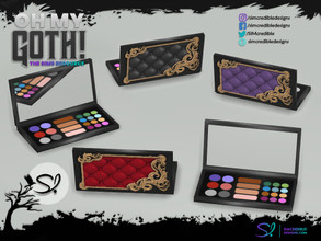 Sims 4 — Oh My Goth Decor and Accessories Makeup kit by SIMcredible! — This is just decor, like all EA clutters. by