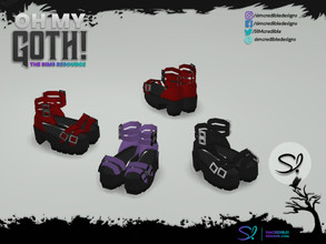 Sims 4 — Oh My Goth Decor and Accessories Shoes 2 Sandals by SIMcredible! — This is just decor, like all EA clutters. by