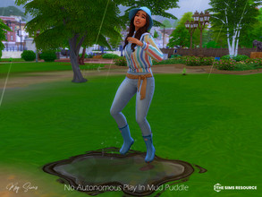 Sims 4 — No Autonomous Play In Mud Puddle by MSQSIMS — This mod stops your Sim from constantly playing in mud puddles.