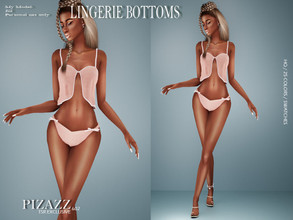 Sims 4 — Embrace Lingerie Panties by pizazz — Lingerie Panties / Underwear for your female sims. Sims 4 games. Pic only