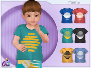 Sims 4 — Toddler Boy TShirt 167 by RobertaPLobo — :: Toddler TShirt 167 - TS4 :: 6 swatches :: Only for boys :: Custom