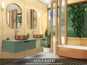 Sims 4 — Leila Bath by dasie22 — Leila Bath is a modern family bathroom. Please, use code "bb.moveobjects on"