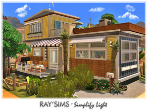 Sims 4 — Simplify Light by Ray_Sims — This house fully furnished and decorated, without custom content. This house has 2