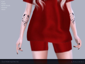 Sims 4 — Tattoo Kitsune by ANGISSI — * 3 options (right,left,both hand) * HQ compatible * FEMALE+MALE * Works with all