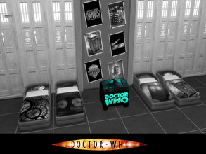 Sims 4 — Dr Who Toddler Room Set - Toybox by Psychachu — (11 swatch) - Pandorica themed toybox!