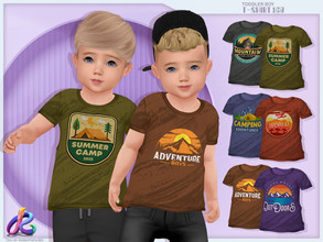 Sims 4 — Toddler Boy T-Shirt 168 by RobertaPLobo — :: Toddler TShirt 168 - TS4 :: Only for Boys :: 6 swatches :: Custom