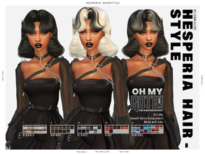 Sims 4 — Oh My Goth Hesperia Hairstyle by Leah_Lillith — Hesperia Hairstyle All LODs Smooth bones Custom CAS thumbnail