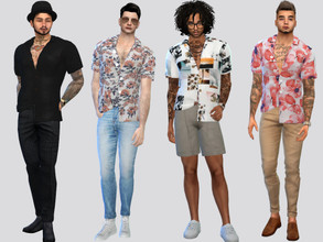 Sims 4 — Cancun Shirt by McLayneSims — TSR EXCLUSIVE Standalone item 8 Swatches MESH by Me NO RECOLORING Please don't