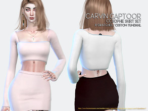Sims 4 — SOPHIE SKIRT by carvin_captoor — Created for sims4 Original Mesh All Lod 8 Swatches Don't Recolor And Claim you