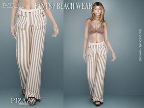 Sims 4 — Beachwear Pants by pizazz — Swimwear / pants for your sims 4 games. Lay around the pool or catch the eyes of