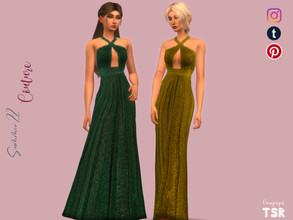 Sims 4 — Embellished Long Dress - MDR36 by laupipi2 — Hi! New embellished long dress. Comming in 12 different colours.