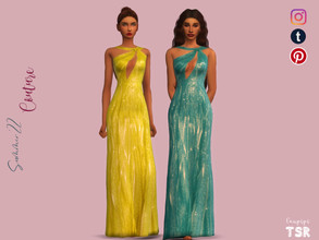 Sims 4 — Embellished long Dress - MDR39 by laupipi2 — Hi! New embellished long dress. Comming in 8 different colours.