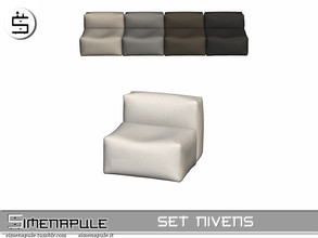Sims 4 — Set Nivens - Modular 1 by Simenapule — Set Nivens - Modular 1. 5 colors.