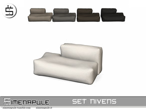 Sims 4 — Set Nivens - Modular Left by Simenapule — Set Nivens - Modular Left. 5 colors.