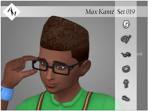 Sims 4 — Max Kante - Set019 - Hair - EA by AleNikSimmer — THIS PACK HAS ONLY THE HAIR. -TOU-: DON'T reupload my items as