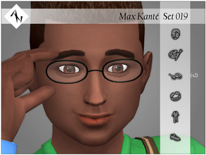 Sims 4 — Max Kante - Set019 - Glasses - Miraculous by AleNikSimmer — THIS PACK HAS ONLY THE MIRACULOUS. -TOU-: DON'T