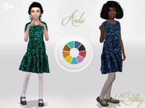 Sims 4 — Anda by Garfiel — - 10 colours - Everyday, party, formal - Base game compatible - HQ compatible