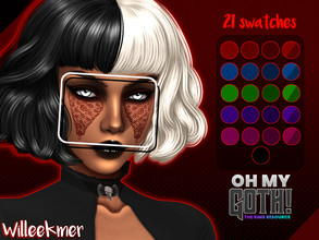 Sims 4 — OhMyGoth - Devious Rose by Willeekmer — BGC 21 swatches Teen - Elder Male - Female Custom thumbnail Disallowed