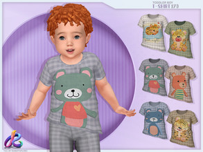 Sims 4 — Toddler Boy T-Shirt 170 by RobertaPLobo — :: Toddler T-Shirt 170 - TS4 :: Only for Boys :: 6 swatches :: Custom