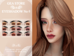 Sims 4 — Eyeshadow No6 by Gea_Store — 6 Colors BGC HQ Dont reclaim this as yours and dont re-update