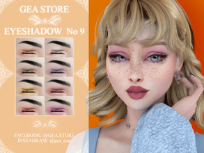 Sims 4 — Eyeshadow No9 by Gea_Store — 8 Color Swatch BGC HQ Dont reclaim this as yours and dont re-update