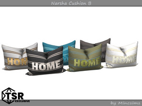 Sims 4 — Narsha Cushion B by Mincsims — Basegame Compatible 6 swathces