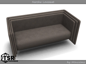 Sims 4 — Narsha Loveseat by Mincsims — Basegame Compatible 7 swathces