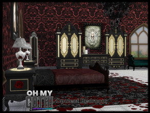 Sims 4 — Oh My Goth Opulent Bedroom by seimar8 — Maxis match Goth bedroom set I have all Expansion, Game, Stuff and Kit