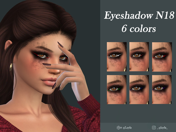 Sims 4 — Eyeshadow N18 by qLayla — The eyeshadow is : - base game compatible. - allowed for teen, young adult, adult and