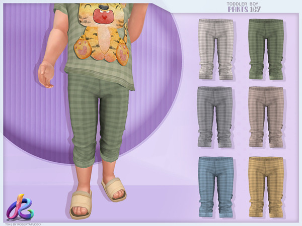 Sims 4 — Toddler Boy pants 170 by RobertaPLobo — :: Toddler Pants 170 - TS4 :: Only for Boys :: 6 swatches :: Custom