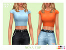 Sims 4 — Nova Top by Black_Lily — YA/A/Teen 10 Swatches New item