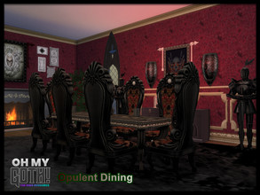 Sims 4 — Oh My Goth Opulent Dining by seimar8 — Maxis match Opulent Dining Set I have all Expansion, Game, Stuff and Kit