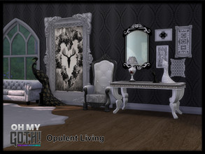 Sims 4 — Oh My Goth Opulent Living by seimar8 — Maxis match Goth Living Set I have all Expansion, Game, Stuff and Kit