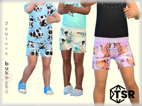 Sims 4 — Short Exotic by bukovka — Shorts for toddlers, boys and girls. Installed standalone, suitable for the base game.