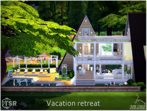 Sims 4 — Vacation Retreat (No CC!) by nobody13922 — This beautiful house was created for Sims who want to go on vacation