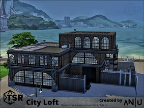 Sims 4 — City Loft by Anny_M4 — Here is a spacios industrial loft in the centre of the city. On the ground floor it has a