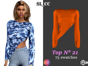 Sims 4 — SL_Top_21 by SL_CCSIMS — -New mesh- -75 swatches- -Teen to elder- -Shadow&Bump Maps- -All Lods- -HQ-