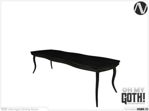 Sims 4 — Oh My Goth! | Morrigan Long Dining Table by ArtVitalex — Dining Room Collection | All rights reserved | Belong