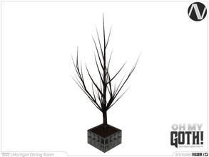 Sims 4 — Oh My Goth! | Morrigan Dry Plant by ArtVitalex — Dining Room Collection | All rights reserved | Belong to 2022