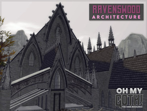 Sims 4 — Ravenswood Gothic Architecture by sim_man123 — A collection of various architectural items for building