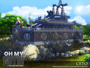 Sims 4 — Oh My Goth Ceto by dasie22 — Oh My Goth Ceto is an amazing ship. The home features three bedrooms, two