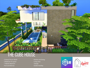 Sims 4 — The Cube House by Lyca02 — The Cube House by Lyca02 - No CC - 30x20 lot