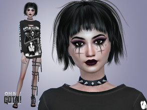 Sims 4 — Oh My Goth - Kristen Aviles by Mini_Simmer — - Download the CC from the required section. - Don't claim or