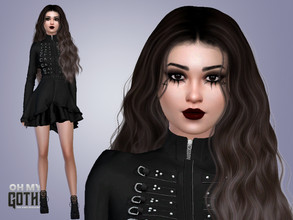 Sims 4 — Oh My Goth - Reagen Adair by Mini_Simmer — - Download the CC from the required section. - Don't claim or