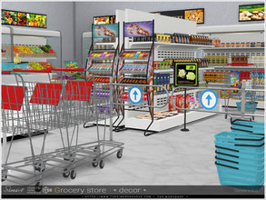 Sims 4 — Grocery store Pt.III decor by Severinka_ — A set of decor for the decoration of Grocery store / Supermarket. The