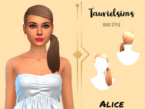 Sims 4 — Alice Hairstyle by taurielsims — -All Lods -Hat Compatible -24 ea swatches -BGC