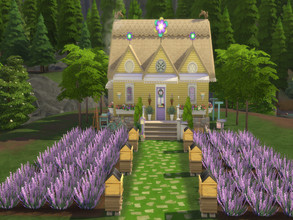 Sims 4 — Lavender Princess by susancho932 — A cute and cozy cottage that grows lavender. A princess fills her home with a