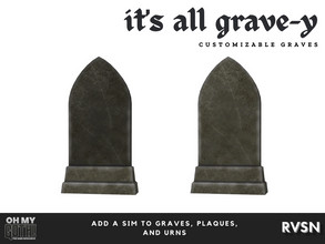 Sims 4 — Temple Gravestone - Style 2 by RAVASHEEN — This is a temple. It is not a tomb, a ruin, a dungeon, or a catacomb.